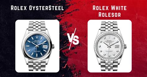 oyster steel vs white rolesor.